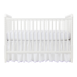 Lilac Pique Crib Skirt