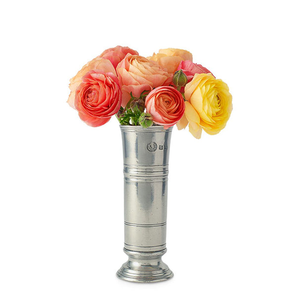 Footed Cylinder Vase