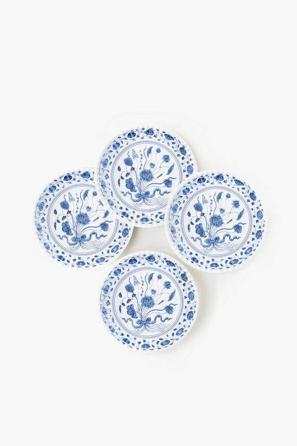 Botanical Melamine Plates, Set of 4