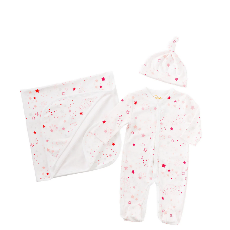 Twinkle Twinkle Pink Pima Baby Set