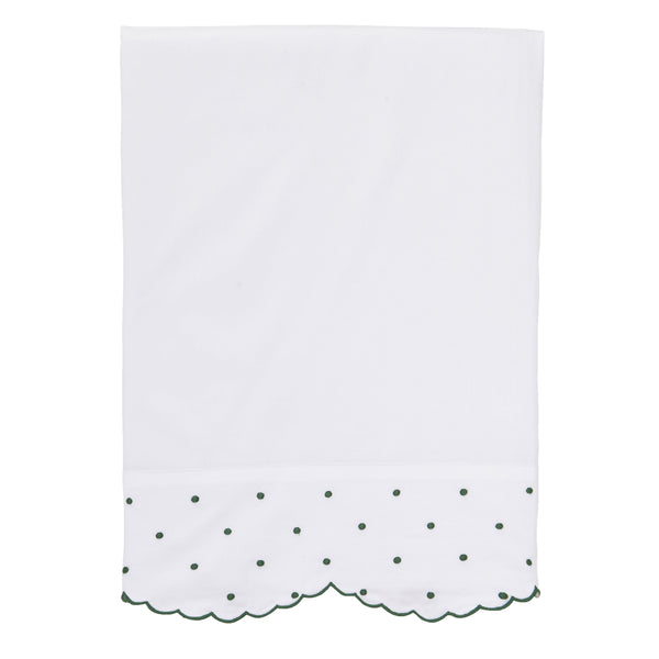 Hunter Green Swiss Dot Sheets