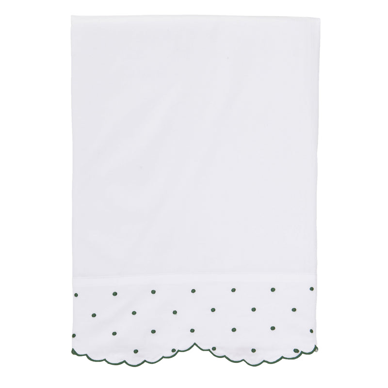 Hunter Green Swiss Dot Sheets