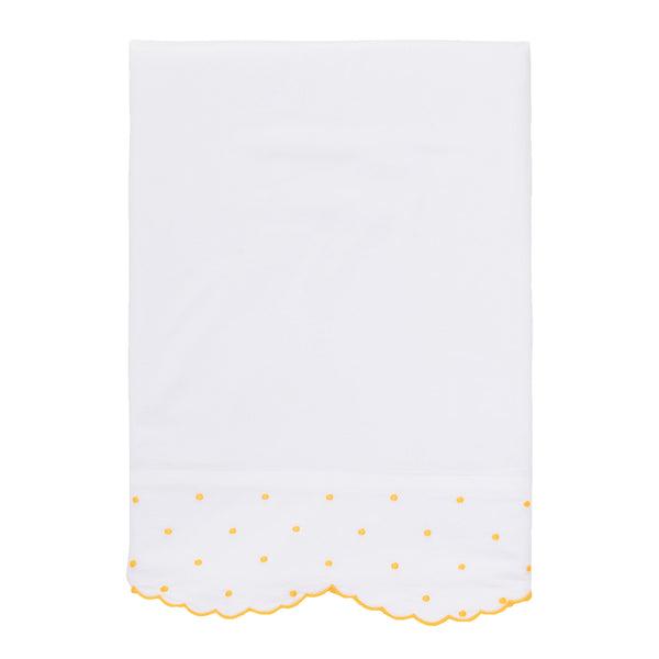 Marigold Swiss Dot Sheets