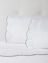 Hunter Green Swiss Dot Sheets