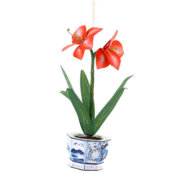 Christmas Amaryllis Ornament