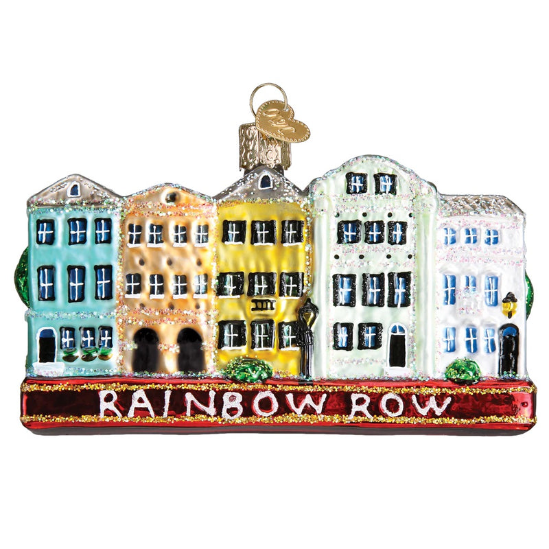 Rainbow Row Ornament