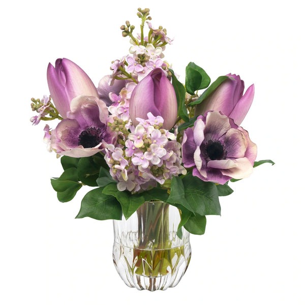 Lilac and Tulip Bouquet
