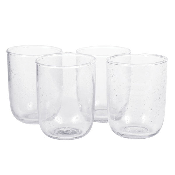 Seeded Glassware, Clear
