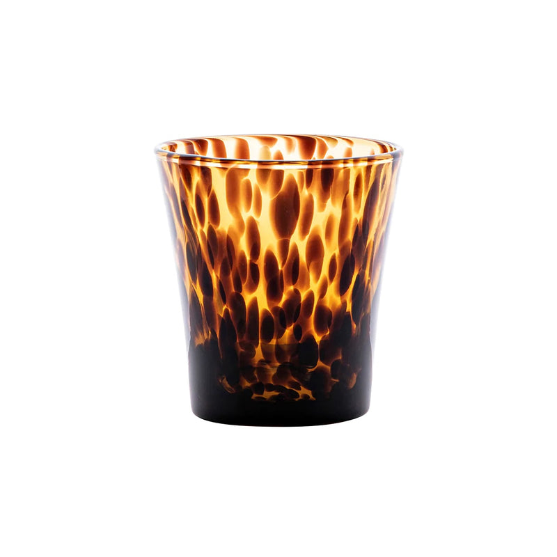 Puro Stemless Wine Glass - Tortoiseshell