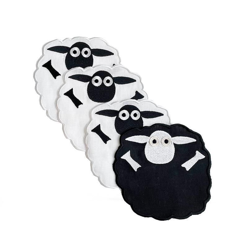 Black Sheep Cocktail Napkins, set of 4