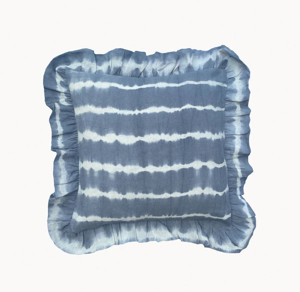 Azure Tie Dye Cushion Cover