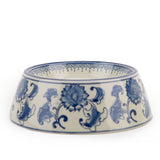 Blue and white dog bowl hotsell