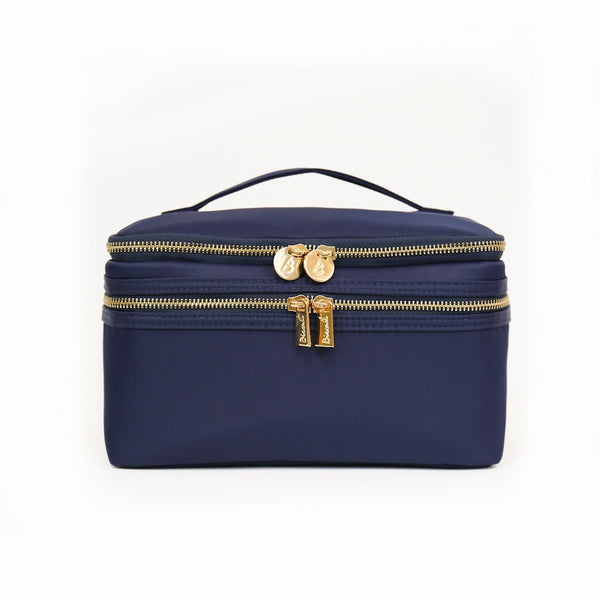 Travel Shelby Blue Train Case