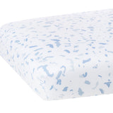 Boone Blue Crib Sheet