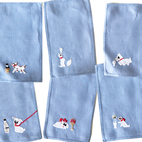 Booze Hound Cocktail Napkins, set of 6