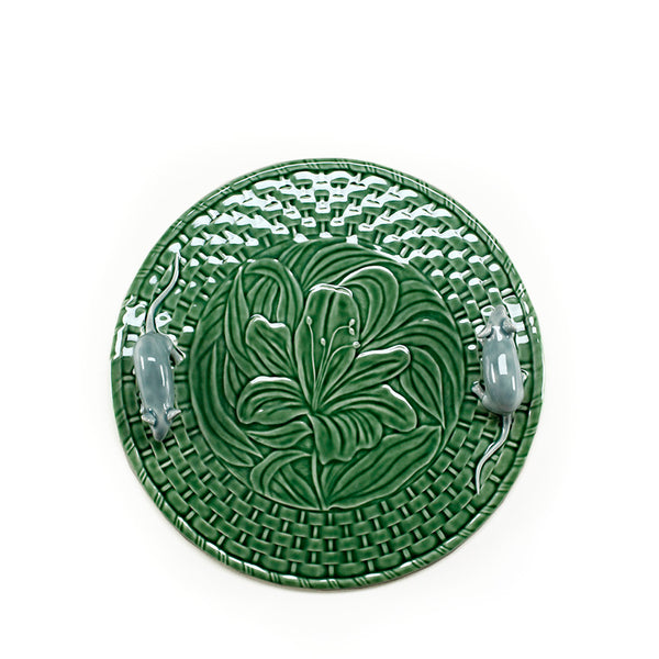 Green Lilly Cheese Tray with Mice