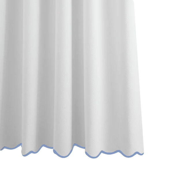 Cornflower Somerset Scallop Shower Curtain