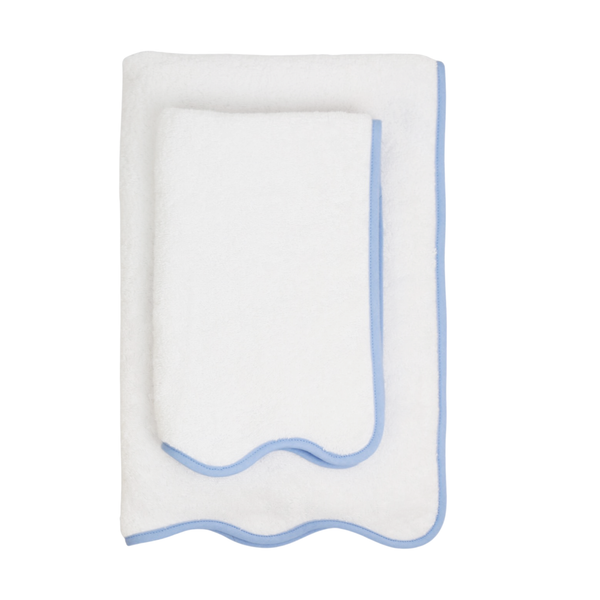 Cornflower Somerset Scallop Towel Collection