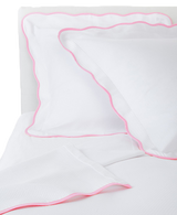 Pink Pique Scallop Bedding