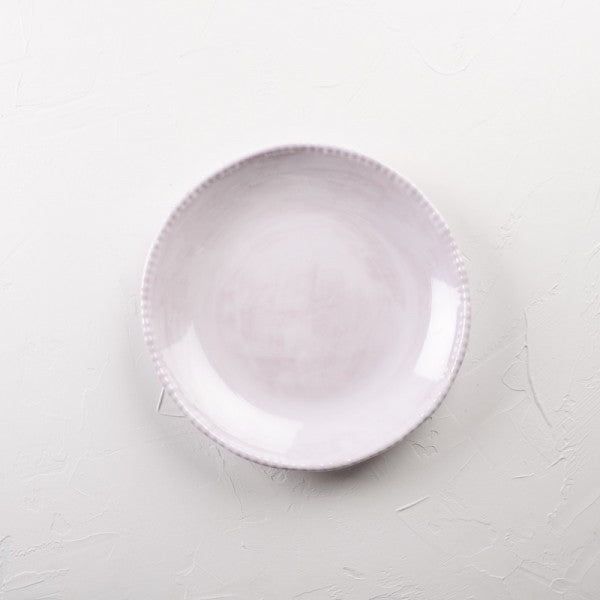 Beaded White Melamine Dinnerware