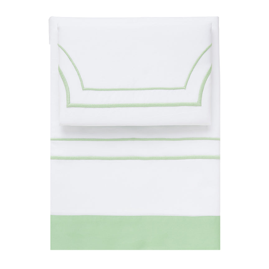 Green Block Border Sheets – Biscuit Home