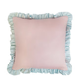 Pale Pink + Soft Blue Ruffle Sham