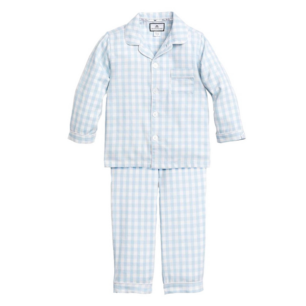 Blue Gingham Pajama Set