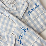 Blue Gingham Short Set