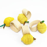 Lemon Woven Napkin Ring