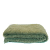 Mohair Throw, Olive