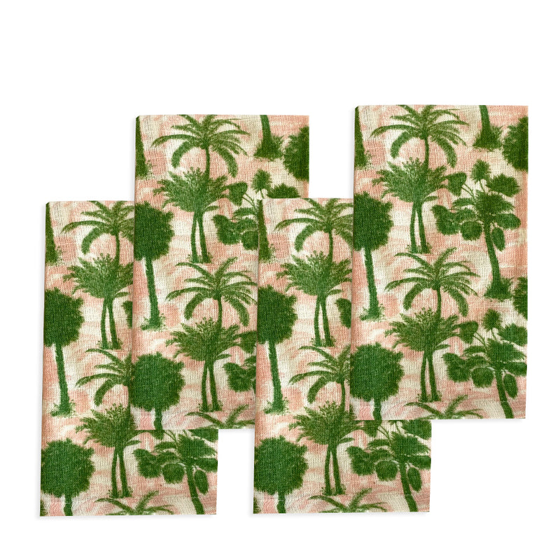 Palm Tree Napkins, Set of 4