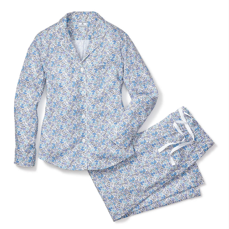 Women's Twill Fleur D'Azur Pajama Set