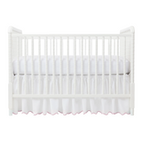 Pink Pique Crib Skirt