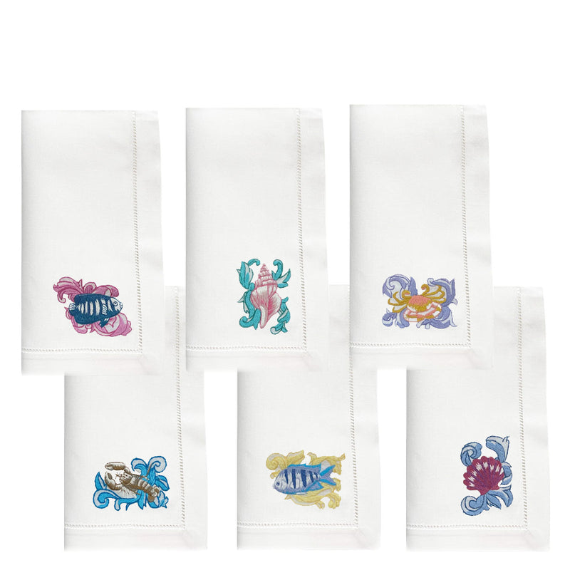 Ocean Dinner Napkins, set of 6