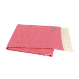 Italian Herringbone Throw, Coral