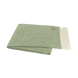 Italian Herringbone Throw, Olive