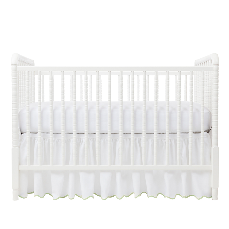 Thyme Pique Crib Skirt