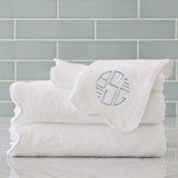 White Somerset Scallop Towel Collection