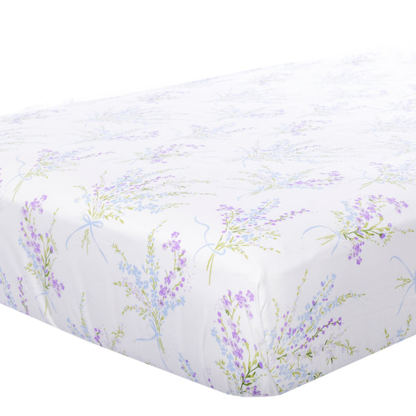 Truvy Lilac Crib Sheet