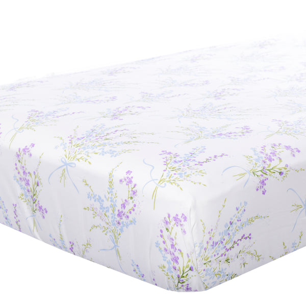 Lavender floral crib 2025 bedding